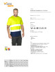 MARK THE HELPER HERREN-T-SHIRT HI-VIS DUO GELB, gesticktes Siebdrucklogo