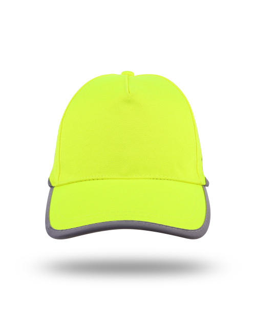 Blendende Baseballkappe, Warngelb/Marineblau. MARKIEREN Sie den Helfer