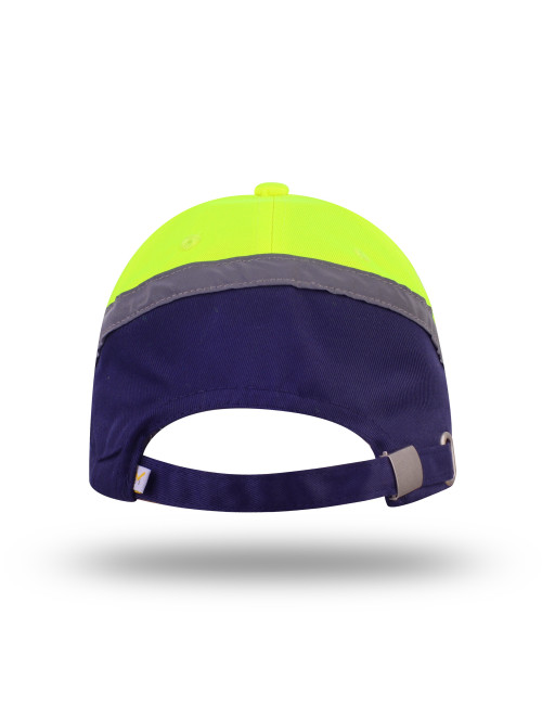Glare baseball cap warning yellow/navy blue MARK the helper