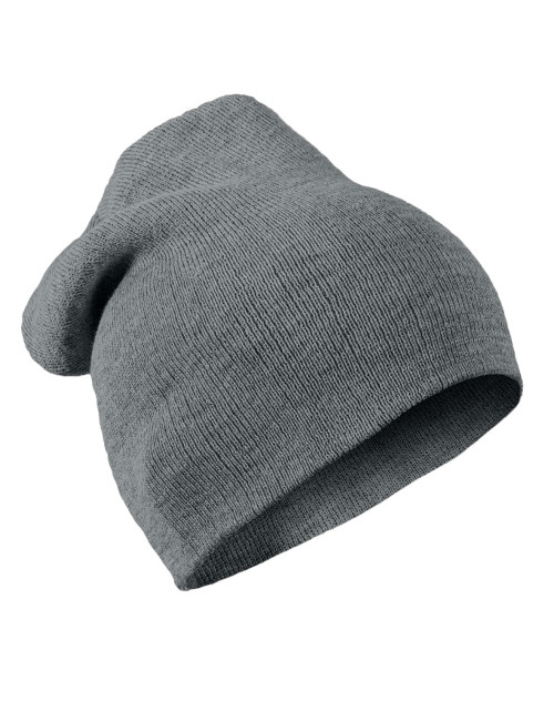 Klasyczna Czapka Zimowa Arctic szarym – 100% Akryl, Lekka 65 g haft