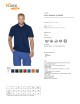 MARK THE HELPHER POLO MEN`S WORKER NAVY print embroidery silkscreen
