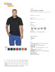MARK THE HELPHER POLO MEN`S WORKER BLACK embroidery print silkscreen logo