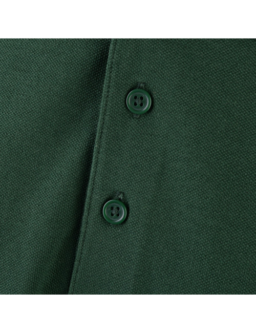 MARK THE HELPHER POLO MEN`S WORKER BOTTLE GREEN embroidery logo print