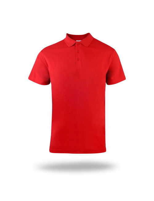 MARK THE HELPHER POLO MĘSKIE WORKER CZERWONY nadruk haft sitodruk logo