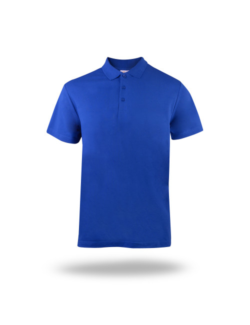 MARK THE HELPER MEN`S POLO WORKER CORNFLOWER print embroidery silkscreen logo
