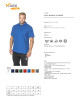 MARK THE HELPER MEN`S POLO WORKER CORNFLOWER print embroidery silkscreen logo