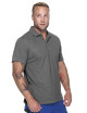 MARK THE HELPHER HERREN POLO WORKER GRAU gesticktes Siebdrucklogo