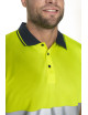 MARK THE HELPHER MEN`S HI-VIS POLO HAZARD YELLOW/NAVY Embroidery