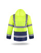MEN`S HI-VIS RAIN JACKET HIGH-VISION YELLOW/NAVY