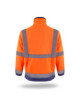2Men`s hi-vis fleece sweatshirt orange/navy Mark The Helper