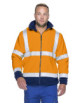 2Men`s hi-vis fleece sweatshirt orange/navy Mark The Helper