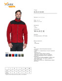 2Men`s sweatshirt guard red/black MARK the helper