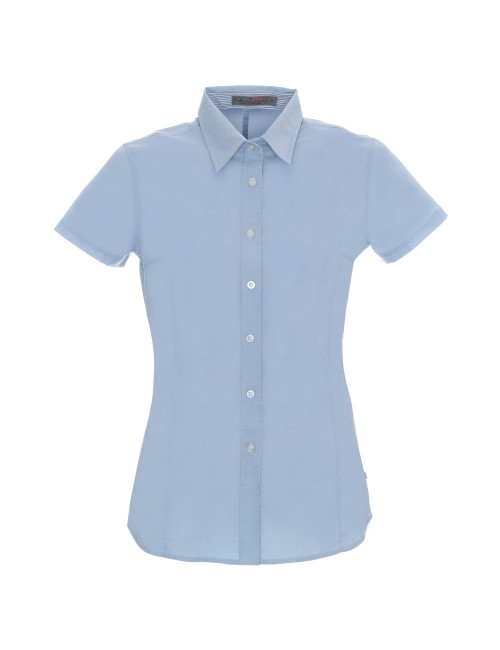 Kurzes Brook-Shirt für Damen, blau Promostars