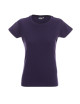 Promostars LADIES` HEAVY T-SHIRT Women`s DARK PURPLE embroidery print
