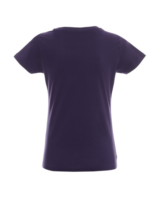 Promostars LADIES` HEAVY Damen-T-Shirt, Dunkellila, Stickdruck