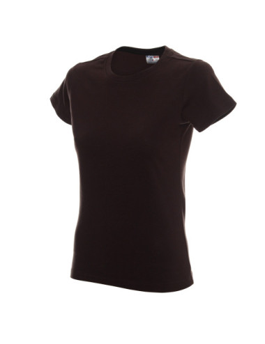 Ladies` heavy t-shirt dark brown Promostars