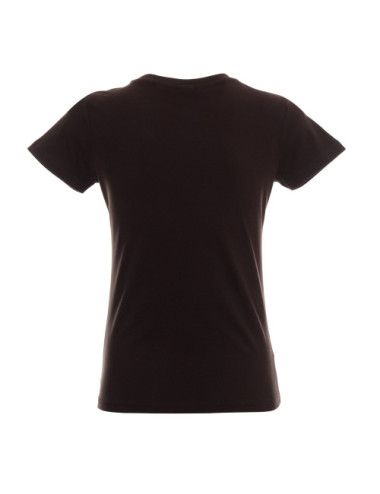 Schweres Damen-T-Shirt dunkelbraun von Promostars