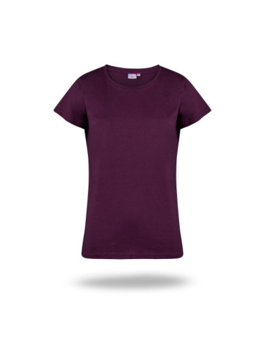 Schweres Damen-T-Shirt für Damen in Burgunderrot von Promostars