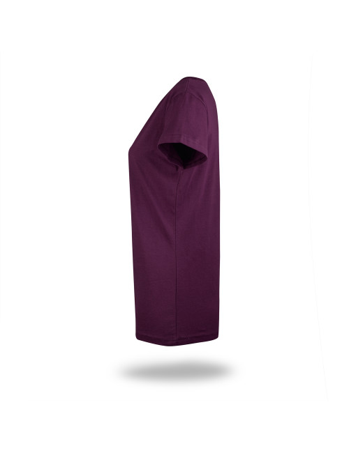 Promostars LADIES` HEAVY Damen T-SHIRT BURGUNDY Print Stickerei Siebdruck