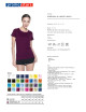 Promostars LADIES` HEAVY Damen T-SHIRT BURGUNDY Print Stickerei Siebdruck