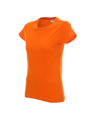 Promostars LADIES` HEAVY T-SHIRT Women`s ORANGE DTF logo print