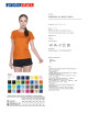 Promostars LADIES` HEAVY Damen-T-Shirt ORANGE mit DTF-Logo-Aufdruck