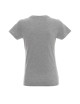 Promostars LADIES` HEAVY Damen T-SHIRT, HELLGRAU MELANGE, Logo-Stickerei