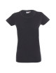 Promostars LADIES` HEAVY Damen-T-Shirt, grauer Aufdruck, Stickerei, Siebdruck