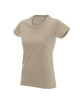 Promostars LADIES` HEAVY Damen T-SHIRT BEIGE Stickerei Siebdruck