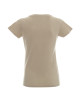 Promostars LADIES` HEAVY T-SHIRT Women`s BEIGE embroidery print silkscreen