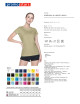 Promostars LADIES` HEAVY Damen T-SHIRT BEIGE Stickerei Siebdruck