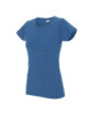 2Schweres Damen-T-Shirt blau meliert von Promostars