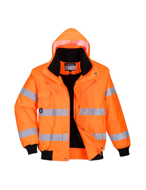 3-in-1 High-Vis Bomber Jacket Orange Portwest