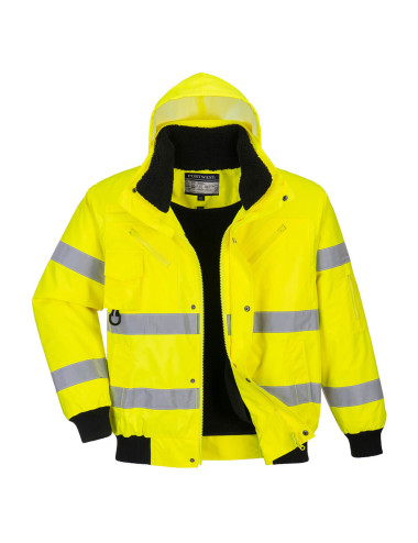 3-in-1 High-Vis Bomber Jacket Yellow Portwest
