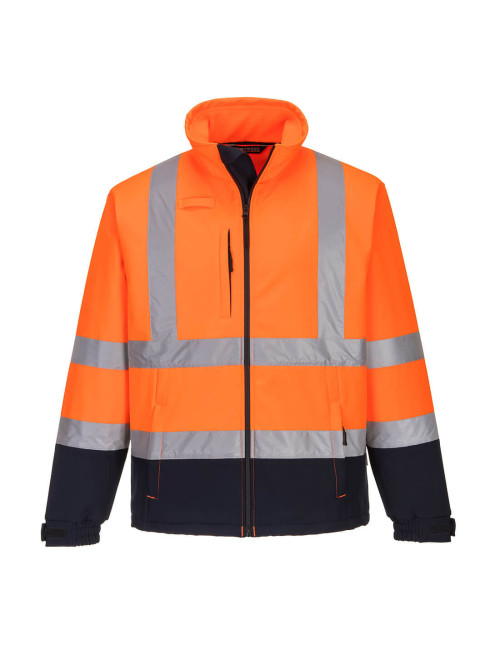 Zweifarbiges Softshell (3 Schichten) Orange/Navy Portwest