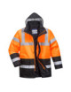 Two-tone Traffic Orange/Black Portwest Hi-Vis Jacket