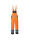 Two-tone warning bib overalls, insulated, Portwest Orange