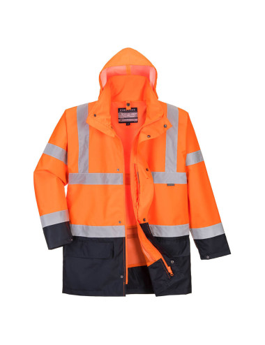 Essential Orange/Navy 5-in-1 Warnschutzjacke Portwest