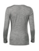 2Merino Rise LS 160 Damen-T-Shirt, dunkelgrau meliert Malfini Premium