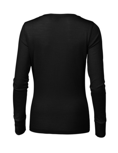 Merino Rise LS 160 schwarzes Malfini Premium-Damen-T-Shirt