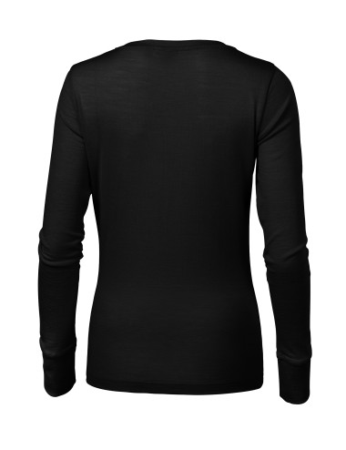 Koszulka damska Merino rise ls 160 czarny Malfini premium