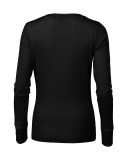 2Koszulka damska Merino rise ls 160 czarny Malfini premium