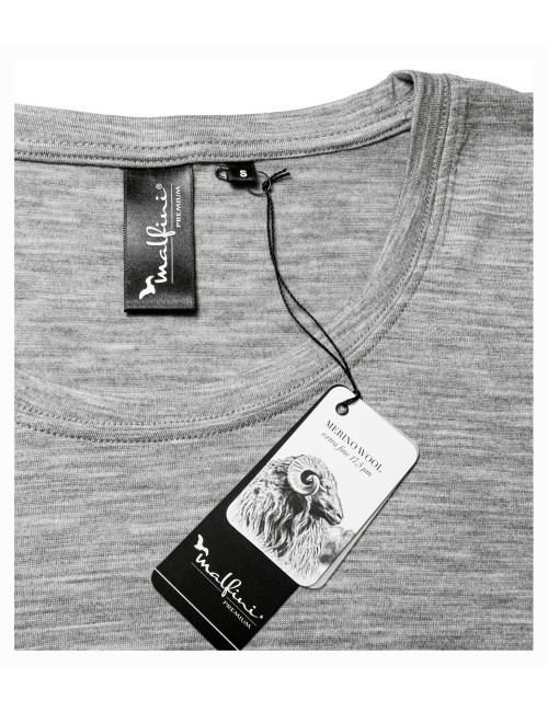 Merino Rise Damen-T-Shirt LS 160 Mandel Malfini Premium