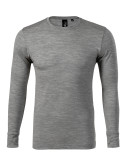 2Merino rise men`s t-shirt ls 159 dark gray melange Malfini premium