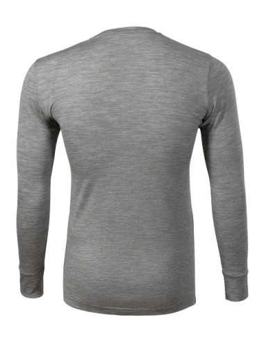 Merino rise men`s t-shirt ls 159 dark gray melange Malfini premium