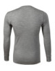 2Merino Rise Herren-T-Shirt ls 159 dunkelgrau meliert Malfini Premium