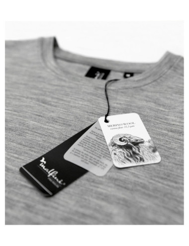 Merino Rise Herren-T-Shirt ls 159 Mandel Malfini Premium