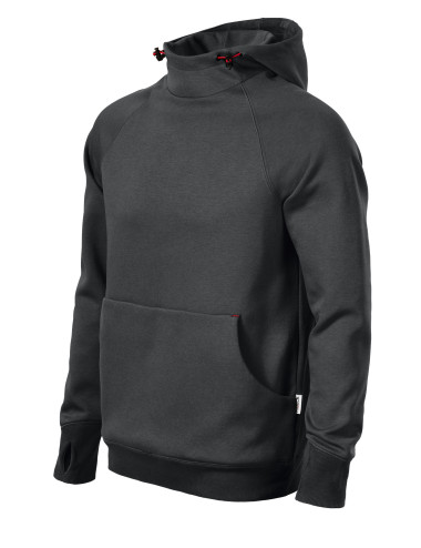 Herren Vertex Kapuzenpullover W43 Ebenholzgrau Malfini Rimeck