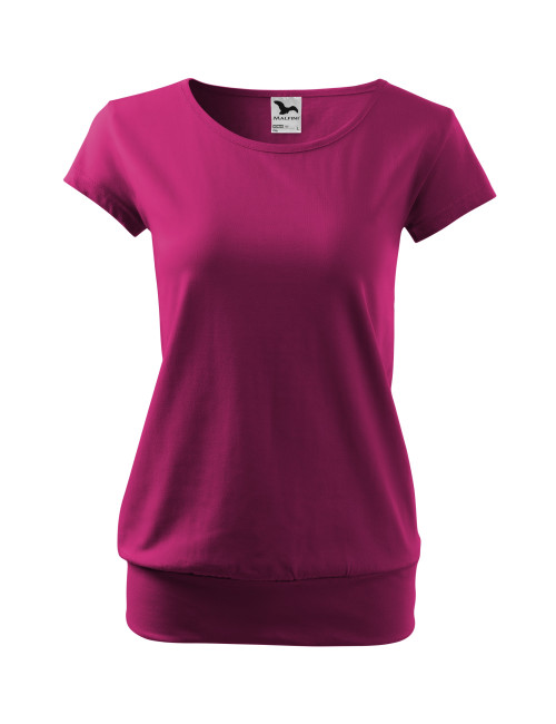 City 120 fuchsiarotes Malfini-Damen-T-Shirt
