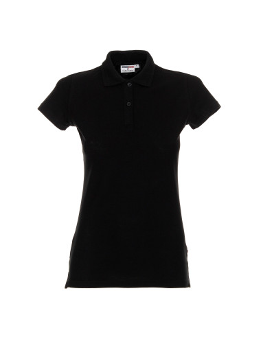 Promostars POLO Women`s LADIES` COTTON BLACK Embroidery Screen Print Logo